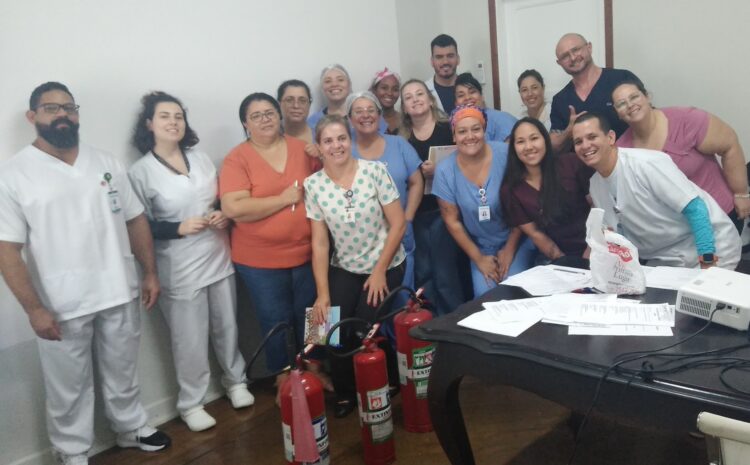  SANTA CASA REALIZA CURSO PARA RECICLAGEM DA BRIGADA DE INCÊNDIO