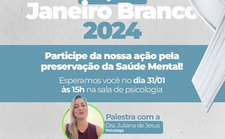  ‘JANEIRO BRANCO’ DA SANTA CASA TEM PALESTRA A COLABORADORES DO HOSPITAL