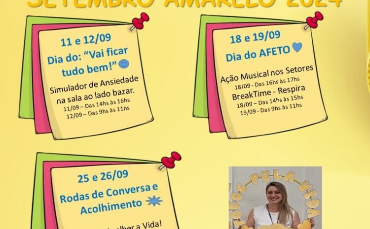  SETEMBRO AMARELO: SANTA CASA CRIA PAINEL INTERATIVO PARA VALORIZAR COLABORADORES