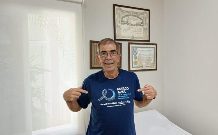  MÉDICO DA SANTA CASA, DR. OLYMPIO MEIRELLES DESTACA IMPORTÂNCIA DO ‘MARÇO AZUL’ PARA PREVENÇÃO DO CÂNCER COLORRETAL