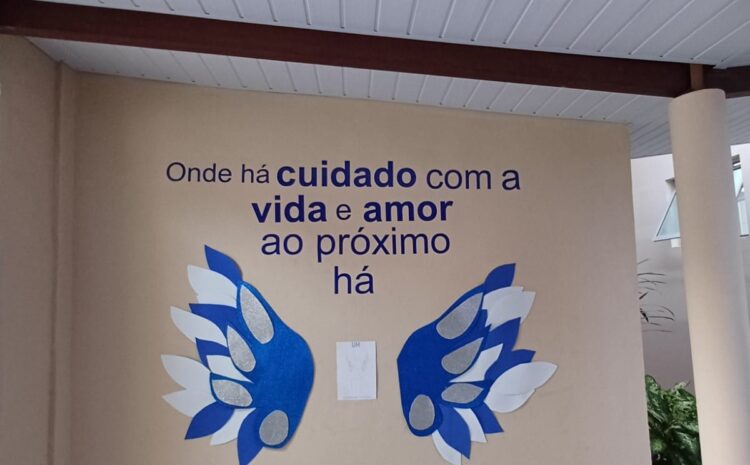 SANTA CASA CRIA MURAL TEMÁTICO, EM ESPAÇO REVITALIZADO, PARA INFORMAR E INSPIRAR PACIENTES E COLABORADORES
