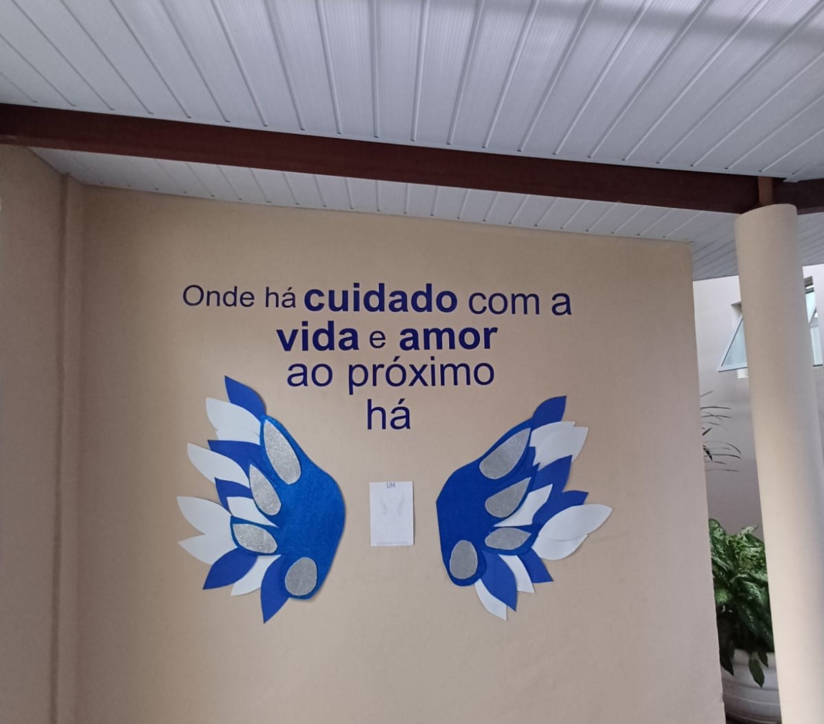  SANTA CASA CRIA MURAL TEMÁTICO, EM ESPAÇO REVITALIZADO, PARA INFORMAR E INSPIRAR PACIENTES E COLABORADORES